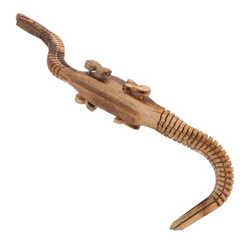 Abaodam realistischer Dinosaurier Dinosaurier Figuren Dinosaurier Holz Dinosaurier Figur Holzskulptur Tiermodell- Holzfigur hölzern Light Brown von Abaodam