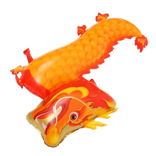 Chinesischer Drachenballon aus Aluminiumfolie Orangefarbenes Deko Element für Frühlingsfest und Neujahr Lebensechtes Design Leicht Aufzublasen für Partys Chinesischer Drachenballon aus Aluminiumfolie Orangefarbenes Deko Element für Frühlingsfest und Neujahr Lebensechtes Design Leicht Aufzublasen für Partys von Abaodam