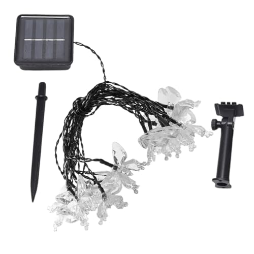 Solar LED Lichterkette mit Schmetterlingen Lange Dekoration für Garten Terrasse und Farbenfrohe Lichter für Festliche Solar LED Lichterkette mit Schmetterlingen Lange Dekoration für Garten Terrasse und Farbenfrohe Lichter für Festliche von Abaodam