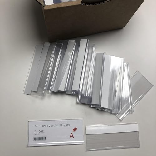 100 Stück transparente selbstklebende Etikettenhalter 39mm und 100mm lang. Einzelne selbstklebende Preisschilder, selbstklebende Preisschilder, Regalpreisschilder, Ladenpreisschilder, Ladenpreishalter 100 Stück transparente selbstklebende Etikettenhalter 39mm und 100mm lang. Einzelne selbstklebende Preisschilder, selbstklebende Preisschilder, Regalpreisschilder, Ladenpreisschilder, Ladenpreishalter von ABARNOM