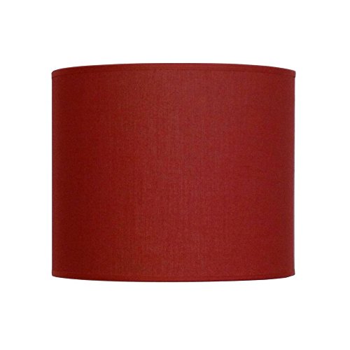 Lampenschirm Du Moulin – Lampenschirm Zylinder Textur E27 rot von Abat-jour du Moulin