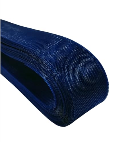 Abbaoww 45,7 m, weiches Rosshaargeflecht für Polyester, Nähen, Hochzeitskleid, Tanzkleider, Kleiderzubehör, Marineblau, 2,5 cm Abbaoww 45,7 m, weiches Rosshaargeflecht für Polyester, Nähen, Hochzeitskleid, Tanzkleider, Kleiderzubehör, Marineblau, 2,5 cm von Abbaoww