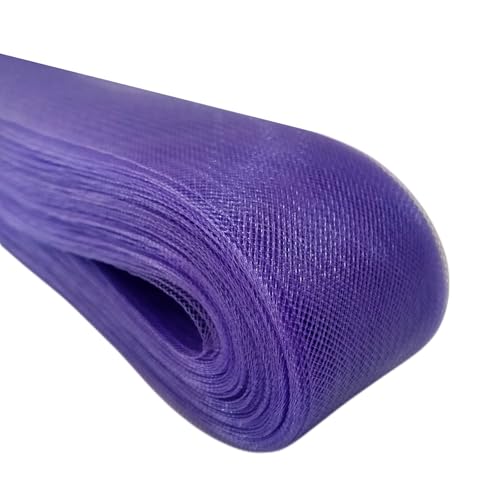 Abbaoww 45,7 m, weiches Rosshaargeflecht für Polyester, Nähen, Hochzeitskleid, Tanzkleider, Kleiderzubehör, Violett, 25,7 m Abbaoww 45,7 m, weiches Rosshaargeflecht für Polyester, Nähen, Hochzeitskleid, Tanzkleider, Kleiderzubehör, Violett, 25,7 m von Abbaoww