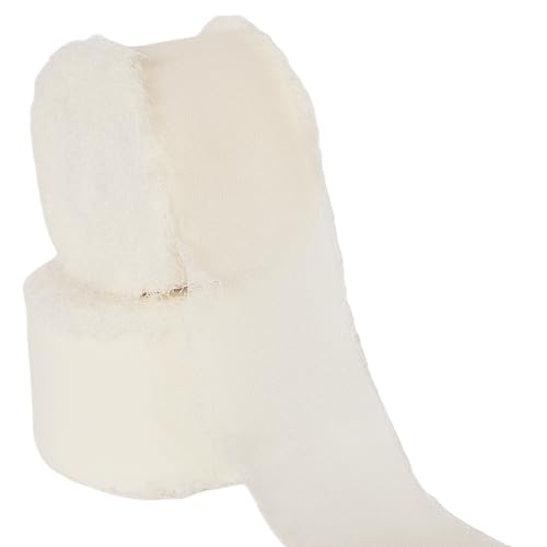 Abbaoww Chiffonband, handgefertigt, Fransenband, Chiffon, Seidenband für Hochzeitseinladungen, Brautsträuße, Geschenkverpackungen, Basteln, Heimdekoration, elfenbeinfarben, 3,8 cm Abbaoww Chiffonband, handgefertigt, Fransenband, Chiffon, Seidenband für Hochzeitseinladungen, Brautsträuße, Geschenkverpackungen, Basteln, Heimdekoration, elfenbeinfarben, 3,8 cm von Abbaoww
