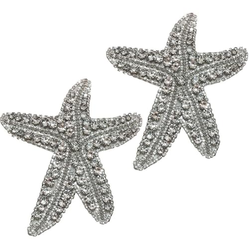 Abbdbd 2 Stück/Set Seestern-perlen-Patch, Eleganter Reparatur-Patch, Zum Aufnähen Von -Stickerei-Applikation Für Kleidung Und Hüte Abbdbd 2 Stück/Set Seestern-perlen-Patch, Eleganter Reparatur-Patch, Zum Aufnähen Von -Stickerei-Applikation Für Kleidung Und Hüte von Abbdbd