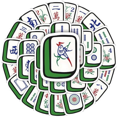 Abbdbd 60 Stück Lustige Mahjong-Aufkleber, Cartoon, Personalisierte Aufkleber, DIY-Scrapbook-zubehör Für Tassen, Koffer, Computer-Dekoration Abbdbd 60 Stück Lustige Mahjong-Aufkleber, Cartoon, Personalisierte Aufkleber, DIY-Scrapbook-zubehör Für Tassen, Koffer, Computer-Dekoration von Abbdbd