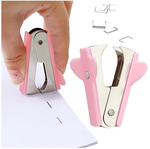 Abbdbd Mini-Klammerentferner, Tragbares Klammerentferner-Werkzeug mit rutschfestem Griff Heftklammerabzieher für das Heimschulbüro, Rosa Abbdbd Mini-Klammerentferner, Tragbares Klammerentferner-Werkzeug mit rutschfestem Griff Heftklammerabzieher für das Heimschulbüro, Rosa von Abbdbd