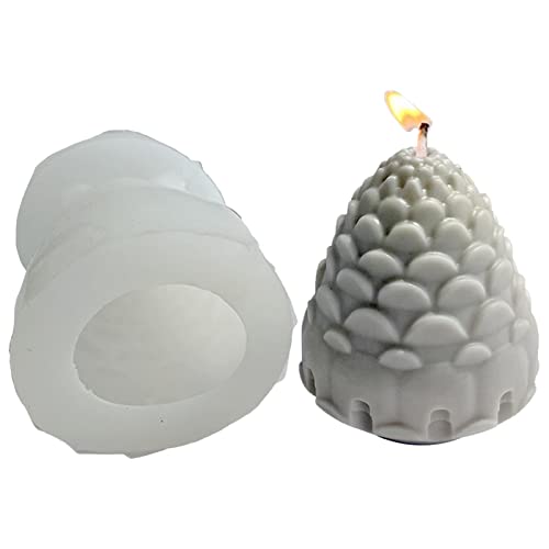5 Stück 3D-Kegel-Silikonform, lebensmittelechte Silikonform mit 3D-Kegel, aus Kunstharz, für Desserts, Pudding, Aromatherapie-Seife. Abbto von Abbto