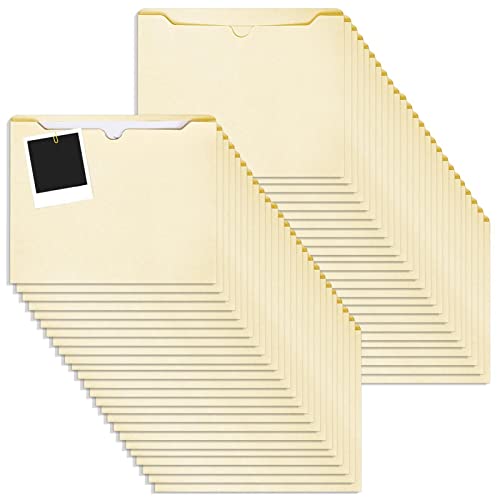 Abbto 10 Stück verstärkte Manila-Aktenordner, klassisches Papier im Briefformat, langlebig, für Bürodokumente, Briefe, Bücher von Abbto