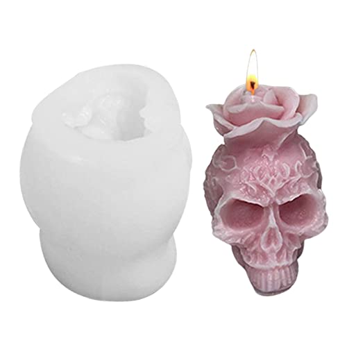 Abbto 5 Stück Halloween Silikonform | Kreative Schädelform aus Harz aus Silikon | Gießform aus Silikonharz leicht zu entnehmen für Aromatherapie-Kerze Abbto 5 Stück Halloween Silikonform | Kreative Schädelform aus Harz aus Silikon | Gießform aus Silikonharz leicht zu entnehmen für Aromatherapie-Kerze von Abbto