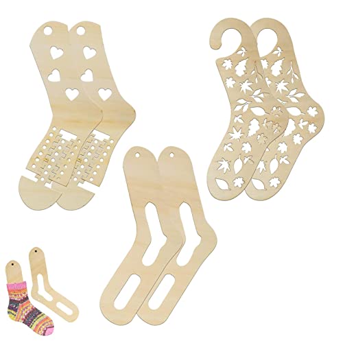 Abbto Block Holzsocken | Holzsocken Blocker für Strickwaren | Weihnachtsstrümpfe Ausstellungsformen für Häkelsocken, Kunsthandwerk aus Garn für Strickwerkzeuge Abbto Block Holzsocken | Holzsocken Blocker für Strickwaren | Weihnachtsstrümpfe Ausstellungsformen für Häkelsocken, Kunsthandwerk aus Garn für Strickwerkzeuge von Abbto
