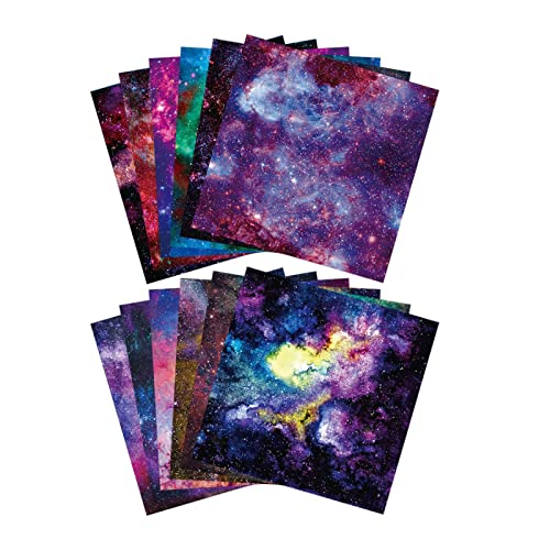 Abbto Cosmos Classic Albumpapier, Papierblock für Scrapbooking mit Sternenhimmel-Motiv, 12 Blatt/24 Blatt – buntes Papier, für Scrapbooking, dekorativer Hintergrund zum Basteln Abbto Cosmos Classic Albumpapier, Papierblock für Scrapbooking mit Sternenhimmel-Motiv, 12 Blatt/24 Blatt – buntes Papier, für Scrapbooking, dekorativer Hintergrund zum Basteln von Abbto