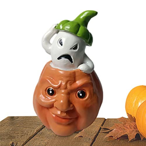 Abbto Halloween-Kürbis-Geister-Figuren-Dekorationen - Harz-Kürbis-Halloween-Geister-Figur Dekoration | Thanksgiving-Gastgeschenke Ornamente Abbto Halloween-Kürbis-Geister-Figuren-Dekorationen - Harz-Kürbis-Halloween-Geister-Figur Dekoration | Thanksgiving-Gastgeschenke Ornamente von Abbto
