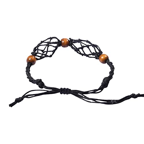 Abbto Kordelarmband – leerer Steinhalter | Ersatzkäfig für Anhänger von Armbändern, Zubehör zur Herstellung von Quarzstein aus Kristallglas für Armband Schmuck Abbto Kordelarmband – leerer Steinhalter | Ersatzkäfig für Anhänger von Armbändern, Zubehör zur Herstellung von Quarzstein aus Kristallglas für Armband Schmuck von Abbto