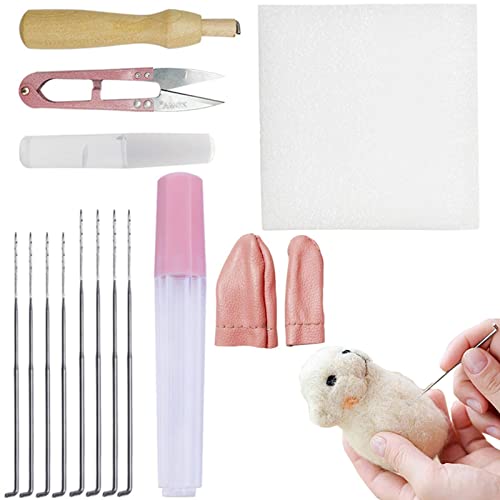 Abbto Nadel-Set zum Stanzen – Zubehör zum Filzen von Wolle mit Werkzeugen aus Filz und Schaumstoff zum Filzen – Nassfilzmaterial zum Spinnen aus Wollfasern Abbto Nadel-Set zum Stanzen – Zubehör zum Filzen von Wolle mit Werkzeugen aus Filz und Schaumstoff zum Filzen – Nassfilzmaterial zum Spinnen aus Wollfasern von Abbto