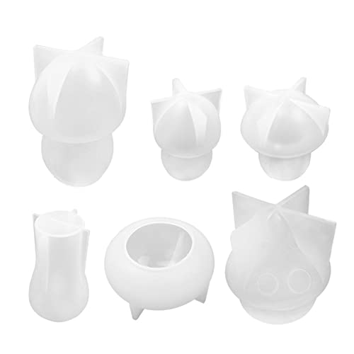 Abbto Pilzformen aus Silikon, 3D-Kerzenformen, Gießform aus Epoxidharz, Fondantformen, Schokoladenformen, Zuckerhandwerk, Dekorationswerkzeuge von Abbto
