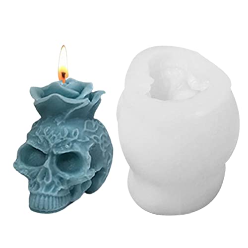 Abbto Silikonform Totenkopf, Silikonformen mit rosa Totenkopf aus Silikon für Epoxidharz, Silikonform für handgemachte Seife mit 3D-Dekoration mit rosafarbenem Totenkopf zur Herstellung von Seife Abbto Silikonform Totenkopf, Silikonformen mit rosa Totenkopf aus Silikon für Epoxidharz, Silikonform für handgemachte Seife mit 3D-Dekoration mit rosafarbenem Totenkopf zur Herstellung von Seife von Abbto