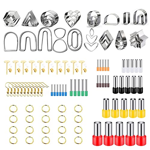 Abbto Tonschneider DIY Ohrringe | Cutter Ohrringe aus Edelstahl - Ohrhaken für Ohrringe 126 Stück Kit zur Herstellung von Ohrringen, Haken zur Herstellung von Ohrringen, Haken zur Herstellung von Abbto Tonschneider DIY Ohrringe | Cutter Ohrringe aus Edelstahl - Ohrhaken für Ohrringe 126 Stück Kit zur Herstellung von Ohrringen, Haken zur Herstellung von Ohrringen, Haken zur Herstellung von von Abbto