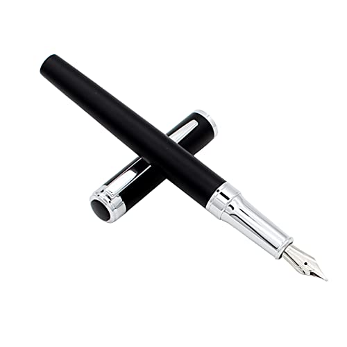 Abcsea 1 Stück Füllfederhalter, Füllfederhalter Fein, Füller für Schule, Geschäft, Arbeit, Geschenk, Schwarz von Abcsea
