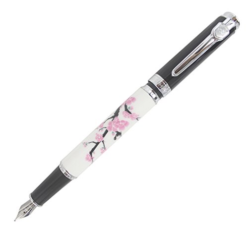 Abcsea Edle Echte Holz Füllfederhalter Mittlere Spitze Vintage-stil - Pflaumeblume Abcsea Edle Echte Holz Füllfederhalter Mittlere Spitze Vintage-stil - Pflaumeblume von Abcsea