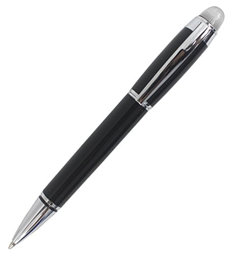Abcsea Elegante Klassische Kugelschreiber-kristallkappe, Schraubverschluss - schwarz von Abcsea