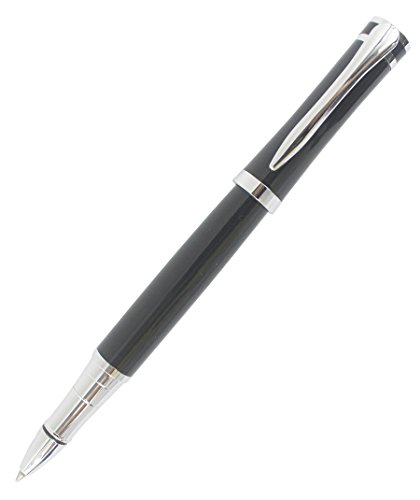 Abcsea Geniales Metall Kugelschreiber, Silberner Clip - schwarz von Abcsea