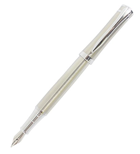 Abcsea Genius Metall Mittelfeder Füllfederhalter, Silber Clip - stehlen Abcsea Genius Metall Mittelfeder Füllfederhalter, Silber Clip - stehlen von Abcsea