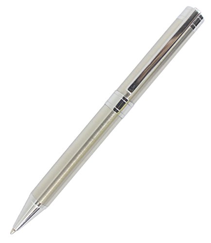 Abcsea Minimalistischer Metall Kugelschreiber Mit Lederstift Tasche - Stahl von Abcsea