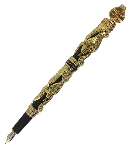 Abcsea Schlange Füllfederhalter Kobra Dreidimensionalen Muster Sammlung Stift - Gold Abcsea Schlange Füllfederhalter Kobra Dreidimensionalen Muster Sammlung Stift - Gold von Abcsea