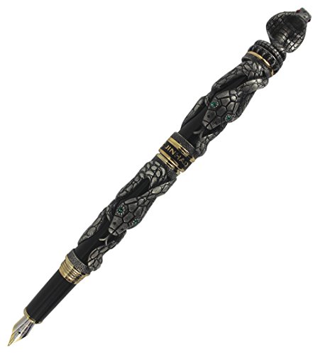 Abcsea Schlange Füllfederhalter Kobra Dreidimensionalen Muster Sammlung Stift - antikes Silber Abcsea Schlange Füllfederhalter Kobra Dreidimensionalen Muster Sammlung Stift - antikes Silber von Abcsea