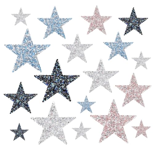 18 Stück Bügelbilder Stern Patches zum Aufbügeln,Glitzer Strass Flicken zum AufbüGeln,Stern Bügelbilder für Textilien,Bügelflicken Patches für Kleidung Kleid Hosen Jeans Hüte Taschen(Multi Farben) 18 Stück Bügelbilder Stern Patches zum Aufbügeln,Glitzer Strass Flicken zum AufbüGeln,Stern Bügelbilder für Textilien,Bügelflicken Patches für Kleidung Kleid Hosen Jeans Hüte Taschen(Multi Farben) von Abeillo