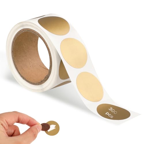 300 Stück Rubbelaufkleber 2,5 cm Rubbelsticker Gold, Rubbel Aufkleber, Runde Rubbellose Selber Rubbel Etiketten, Rubbellose Selber Machen Scratch Sticker 300 Stück Rubbelaufkleber 2,5 cm Rubbelsticker Gold, Rubbel Aufkleber, Runde Rubbellose Selber Rubbel Etiketten, Rubbellose Selber Machen Scratch Sticker von Abeillo