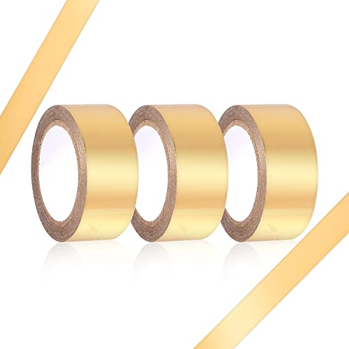 Abeillo Washi Tape Gold, 15 Meter Fliesennahtband Set, Glänzendes Klebeband für Auto Motorrad Boot Modellbau Scrapbook Deko (15mm Breite) von Abeillo