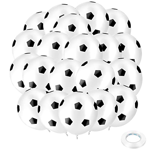 Abeillo 24 Stück 12 Zoll Latex Fussball Luftballons, Latexballons Fußball Sport Theme Geburtstag Deko, Fußballfans Party Zubehör, Fußball Ballons, Fußballfans Weltmeisterschaft Party Deko Abeillo 24 Stück 12 Zoll Latex Fussball Luftballons, Latexballons Fußball Sport Theme Geburtstag Deko, Fußballfans Party Zubehör, Fußball Ballons, Fußballfans Weltmeisterschaft Party Deko von Abeillo