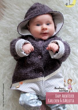 Baby-Abenteuer-Jacke Karlchen & Karlotta Baby-Abenteuer-Jacke Karlchen & Karlotta von Abenteuermädchen