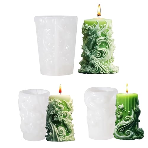 Silikonformen Gießformen (3pcs,Wellen) von Abhpjuy