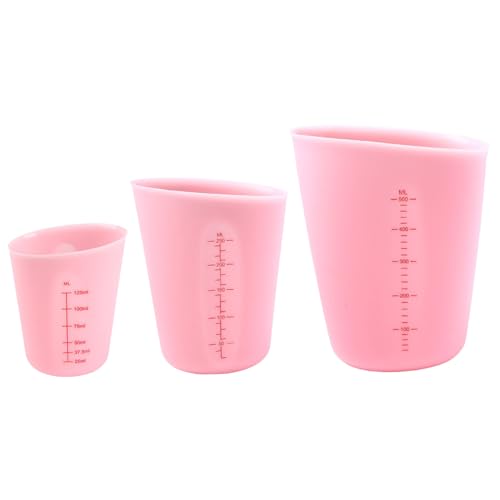 3pcs Silikonmessbecher 4.2/8.4/16, 9 oz Silikonmischbecher Ml, Unze & Skala Messung der Becher für Epoxidharz einfach zu reinigen zu reinigen Tassen für DIY -Handwerk, Kochstil 2 Mess 3pcs Silikonmessbecher 4.2/8.4/16, 9 oz Silikonmischbecher Ml, Unze & Skala Messung der Becher für Epoxidharz einfach zu reinigen zu reinigen Tassen für DIY -Handwerk, Kochstil 2 Mess von Abibiocy