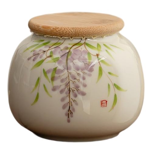 Kleine Urnen für Asche, 250 ml dekorative Keramik -Mini -Urne mit Bambusdeckel für Menschen, Erwachsener, Kind, Haustiere Kleine Urnen für Asche, 250 ml dekorative Keramik -Mini -Urne mit Bambusdeckel für Menschen, Erwachsener, Kind, Haustiere von Abibiocy