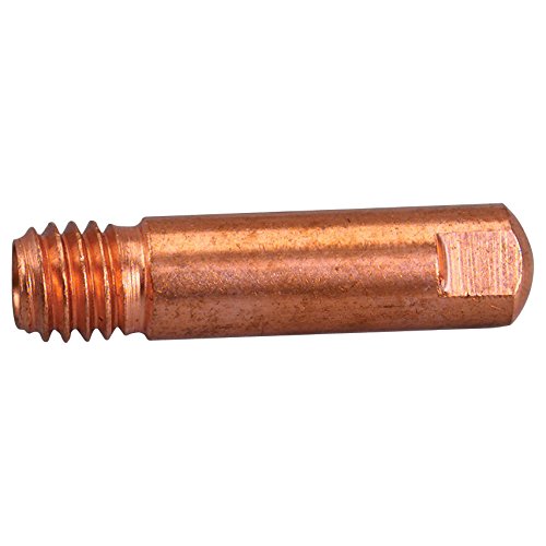 Abicor Binzel 140.0256 Kontakt Tipp für Welding Torch, CuCrZr, M6 Gewinde Größe, 1.0 mm Draht Durchmesser, 6 mm Durchmesser, 25 mm Länge (Pack von 10) von Binzel
