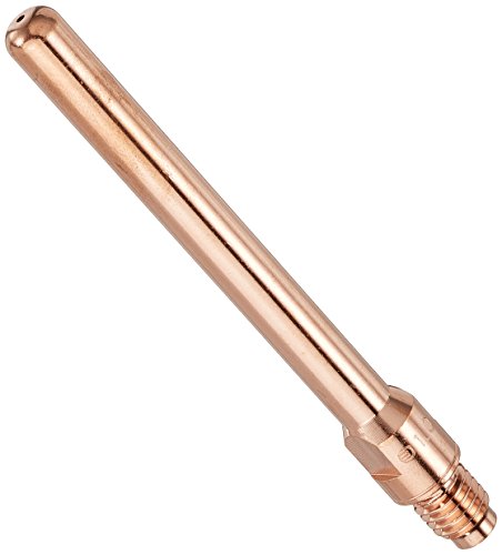 Abicor Binzel 140.1584.10 Kontaktspitze für Schweißbrenner, CuCrZr, Gewindegröße M8, 1,0 mm Drahtdurchmesser 85 mm Länge (10 Stück) von Binzel