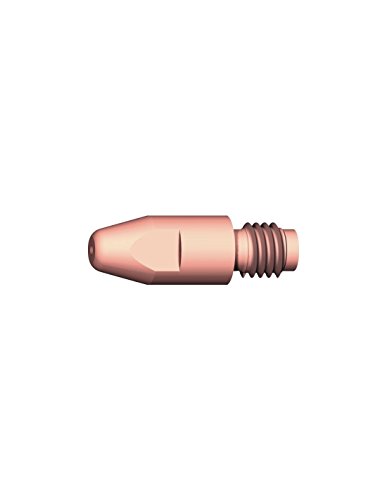 Abicor Binzel 141.0006 Kontakt Tipp für Welding Torch, e-cu für AL, M6 Gewinde Größe, 1.0 mm Draht Durchmesser, 8 mm Durchmesser, 28 mm Länge (10 Stück) von Binzel