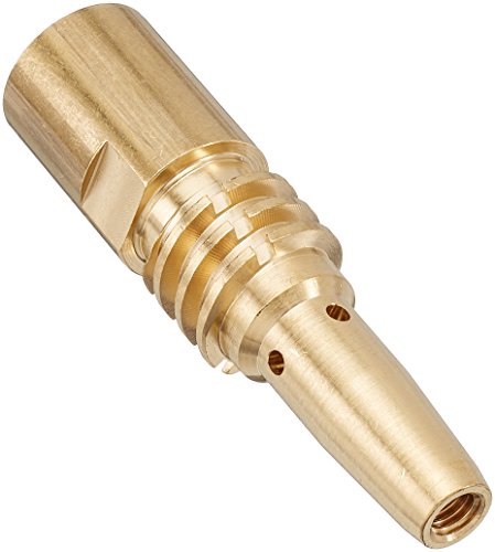 Abicor Binzel 142.0159.5 Messing-Kontakthalter für Schweißbrenner, M6 x M14 x 1, Länge 70 mm, 5 Stück von Abicor Binzel