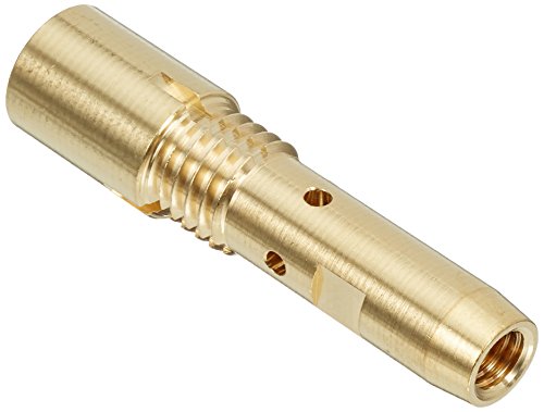 Abicor Binzel 142.0163.5 Messing-Kontakthalter für Schweißbrenner, M8 x M12 x 1, Länge 63,4 mm, 5 Stück von Abicor Binzel