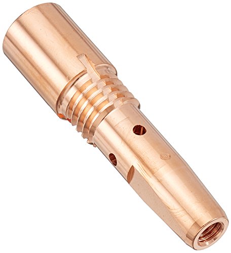 Abicor Binzel 142.0196.5 Kupferkontaktspitzenhalter für Schweißbrenner, M6 x M12 x 1, Länge 63,4 mm, 5 Stück von Binzel