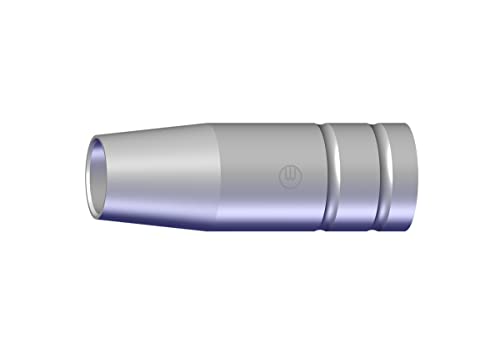 Abicor Binzel 145.0075 Gas Düse für Welding Torch, konisch, 12 mm x 18 mm Durchmesser, 53 mm Länge (Pack von 10) von Binzel