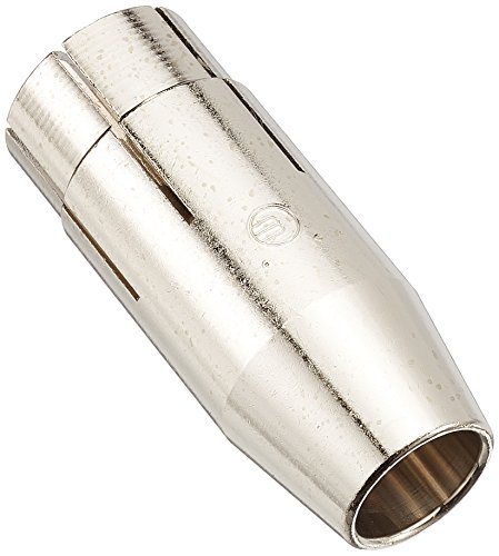 Abicor Binzel 145.0115 Gasdüse mit verlängerter Isolierung für MIG/MAG Schweißbrenner, konisch, 15,5 mm Durchmesser, 61,5 mm Länge (10 Stück) von Binzel