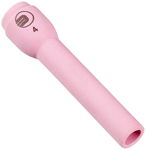 Abicor Binzel 701.0293 Keramik-Gasdüse für ABITIG GRIP 9, 20 und 20 SC Schweißbrenner, Standardausführung, Länge 63 mm, Durchmesser 6,5 mm, Nr. 4 Größe (10 Stück) von Binzel