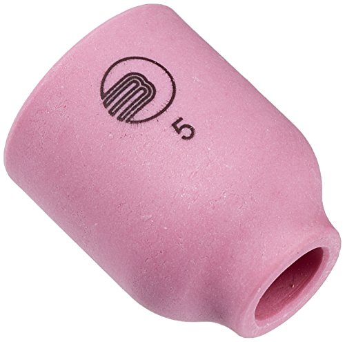 Abicor Binzel 701.0318 Keramik-Gasdüse für ABITIG GRIP 9, 20 und 20 SC Schweißbrenner, Standardversion für Gaslinsen, 25,5 mm Länge, 8 mm Durchmesser, Nr. 5 Größe (10 Stück) von Binzel