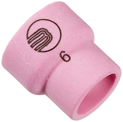 Abicor Binzel 701.0470 Keramik-Gasdüse für ABITIG GRIP 24 G und 24 W Schweißbrenner, Standardausführung, Länge 16,5 mm, Durchmesser 9,5 mm, Nr. 6 Größe (10 Stück) von Binzel