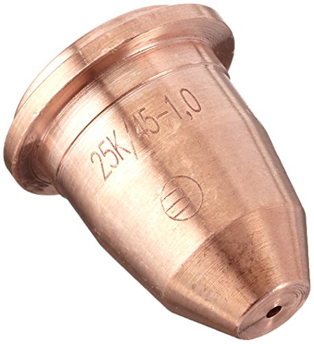 Abicor Binzel 748.0061.10 Standarddüse für ABICUT 25K/45 luftgekühlte Plasma-Taschenlampe, 1 Durchmesser, 30 A-40 A, 10 Stück von Abicor Binzel